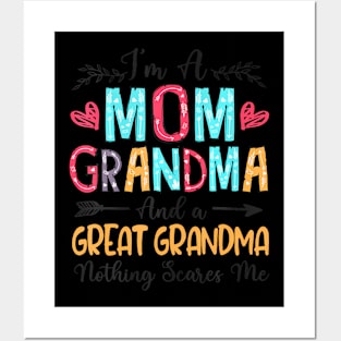 I'm A Mom Grandma And A Great Grandma Mother's Day 2024 Posters and Art